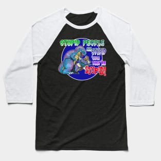 Fighting Dinosaurs Is Stupid Baseball T-Shirt